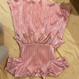 Rachel Zoe x Janie & Jack pink metallic dress